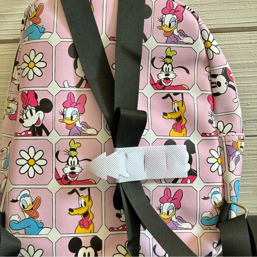Disney Bioworld Small Multi Colored‎ Backpack Mickey Mouse & Friends NEW